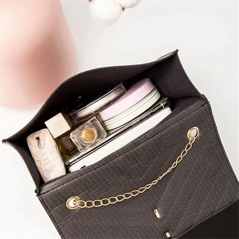 2024 Fashion Tassel Flap Crossbody Bags Mini Chain Shoulder Bag For Women Pu Leather White Black Casual Travel Square Bag