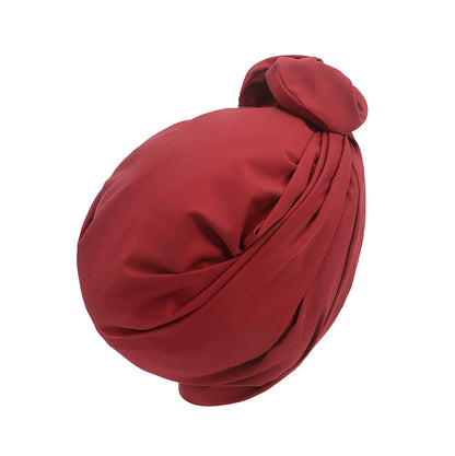 French Vintage Turban Hat Fashion Female Bandana Headband Women's Hair Cover Cap Ladies Head Wraps Muslim Headscarf Bonnet