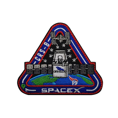 Space Badge Embroidery Hook Loop Patches Astronaut Military Hat Cloth Backpack Armband Stickers Appliques Patches for Clothing