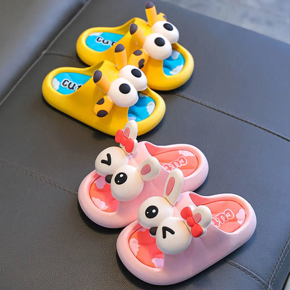 Summer Children's Sandals and Slippers for Boys and Girls Baby Non-Slip Soft Bottom Indoor Bath Parent-Child Children Sandals