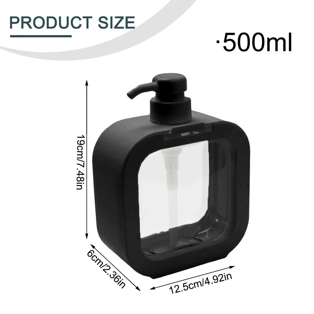 Portable Liquid Soap Dispensers Clear Dispenser Bottle Bathroom Hand Soap Dispenser Bottle Shampoo Shower Gel Soap Container