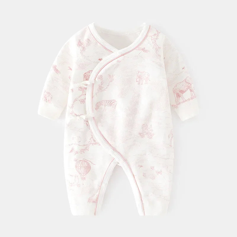 Baby Romper Cotton 0-6M Spring Autumn Fresh Print Soft Newborn Infant Jumpsuit Casual Clothes for Girls Bodysuits Boy Sleepsuits