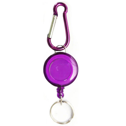 Retractable Pull Keychain Badge Reel ID Lanyard Name Tag Card Holder Reels Recoil Belt Key Ring Chain Clips Keyring Accessories