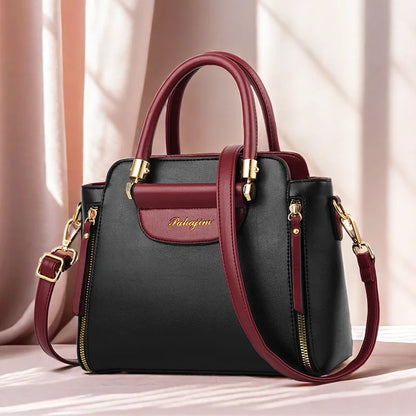 Women's bag 2025 new fashion women's bags hit color hand-held  bag Europeand the United States all-match shoulder messenger bag