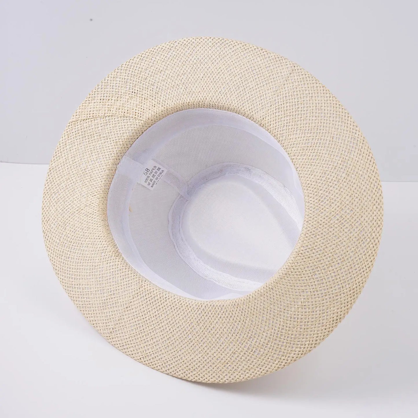 New Natural Panama Straw Hat Unisex Women Men Fashion Summer Casual Trendy Beach Sun Jazz Hat Wide Brim UV Protection Cap