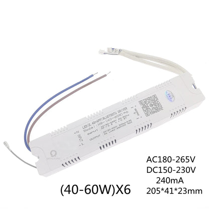 AC220V 2.4G Intelligent LED Driver RF Remote Control 12-40W 36-50W 40-60W 50-72W X2 X4 X6 X8 240mA Dimming Lighting Transformer