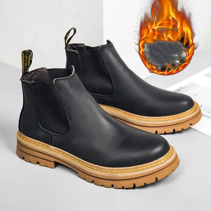 Sanzoog Brand High Quality Winter Ankle Chelsea Boots Men British Style Botines Hombre Bottines Homme