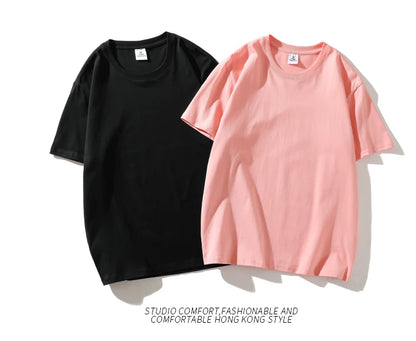 Classic Tees Men's Solid Color Short Sleeve Crew Neck Soft Cotton Basic T-shirts