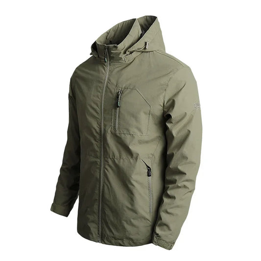 Men's Jackets Waterproof Function Hooded Jacket Windbreaker Outdoor Camping Sports Elastic Coat Male Clothing Thin Overcoat