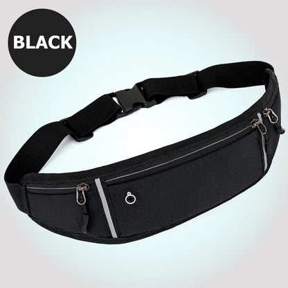 Professional Running Waist Bag Sports Belt Pouch Mobile Phone Case Men Women Hidden Pouch Gym SportsBags Running Belt Waist Pack