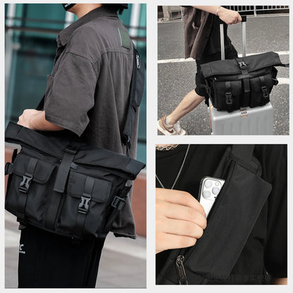 Lifetime Warranty Fashion Messenger Bags Male Shoulder Bags 13.3inch Laptop Bag Outdoor Crossbody Bags For Men Cycling Bags Boys