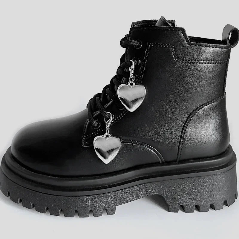 2PCS Hollow Big Stars Hearts Pendant Boots Shoes Buckles Decoration Metal Fashion Hearts Pendant Boots Shoes Buckles Shoe Charm