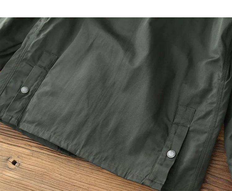 2024 Autumn Winter New American Retro Cargo Jacket Men's Fashion Multi-pockets Casual Heavyweight Windproof And Waterproof Coat