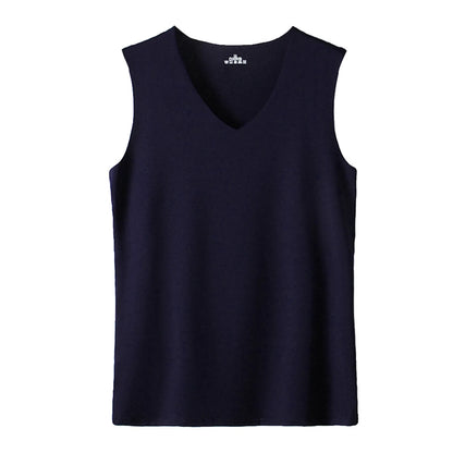 Tops Seamless Mens Vest Sleeveless Sport Bodysuit Vest For Men Clothing Plain Casual Summer V-neck Tank Undershirts Cool Gym