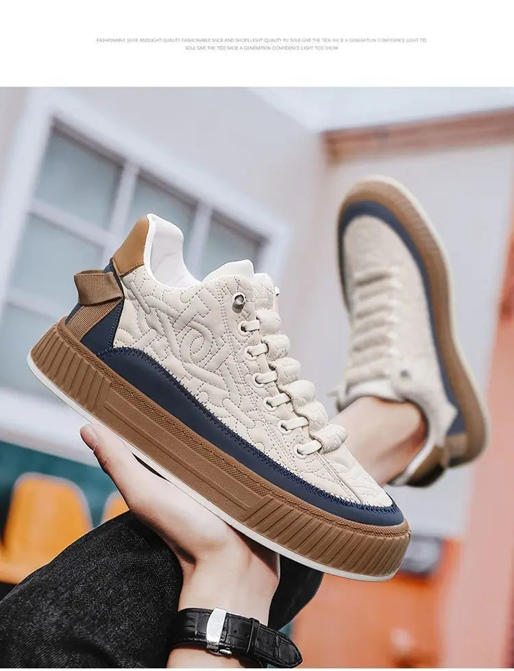 2023 Summer New Men's Shoe Designer Comfortable Shoes Breathable Sports Work Versatile Thick Sole Men's Shoes кроссовки мужские