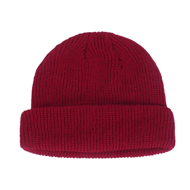 Winter Hats for Unisex New Beanies Knitted Solid Fluorescent  Caps Warmer Casual Beanies Trendy Hat  All-match Multicolor Candy