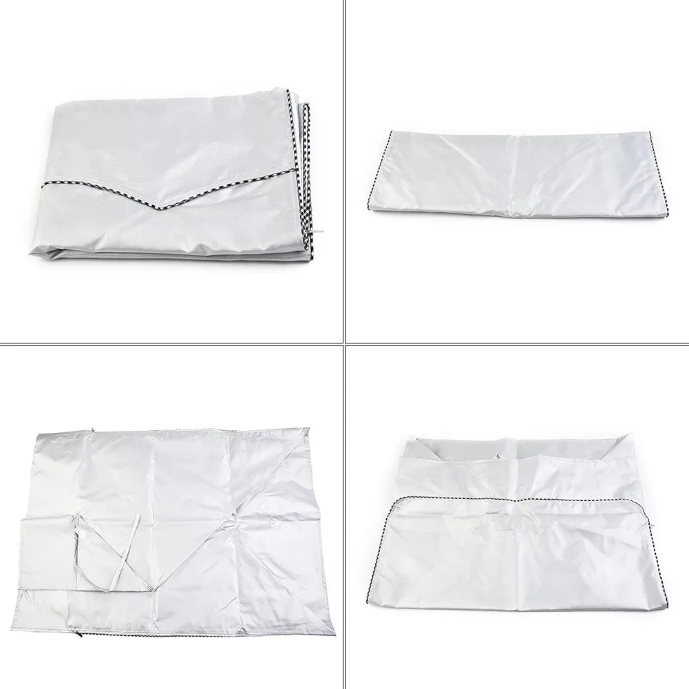 Silver Washing Machine Cover Waterproof Washer Cover For Front Load Dryer Household Protective Cover Home Accessories