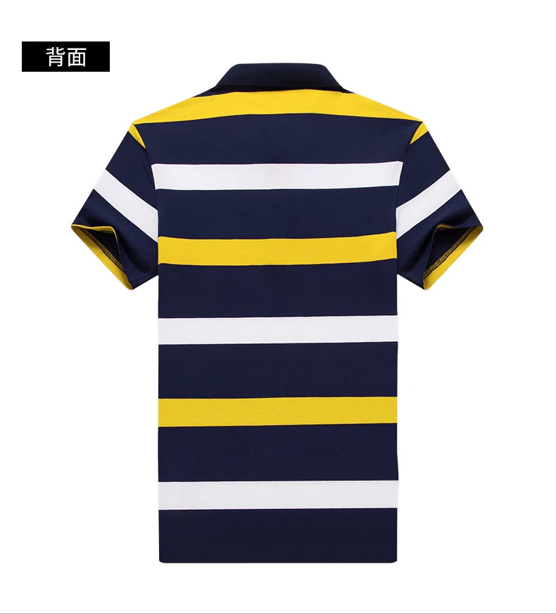 polo shirt men spring autumn new high quality mens Short sleeve Solid color youth Business casual polo shirt M-3XL 4XL 8037