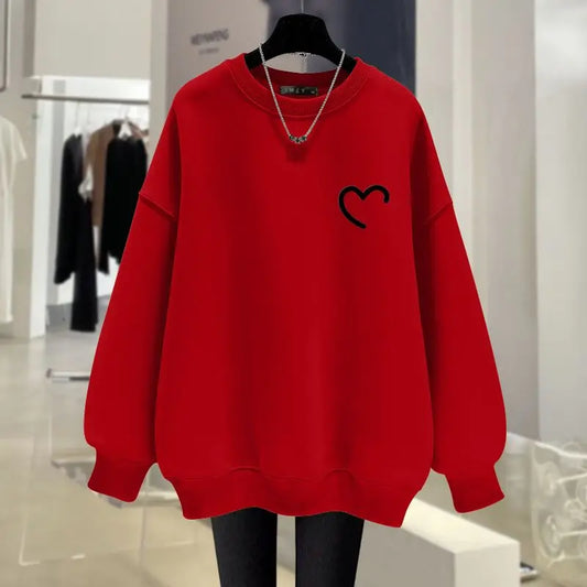 Autumn Fashion Loose Casual Pullovers Women Clothing Vintage Cartoon Printed Sweatshirts Comfortable Pure Cotton Hoodies