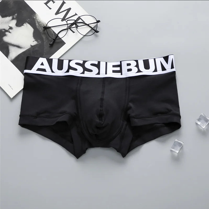 Men's Boxers Shorts Cotton Aussiebum Underwear Low Waist Underpants Man Sexy Men's Panties Gay Ropa Interior Sexi Para Hombre