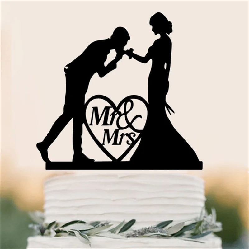 Wedding & Engagement  Birthday Cake Topper ,   Bride & Groom  Boy & Girl   Party  Anniversary