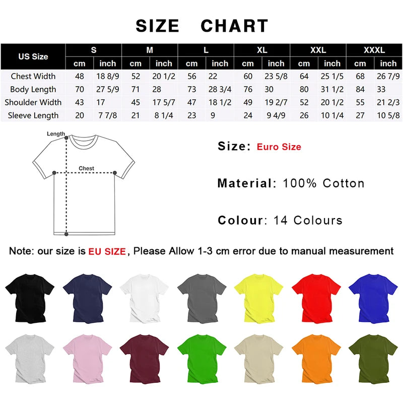 Male Inside Out Anxiety Portrait T Shirts Short Sleeves Cotton Tshirt Streetwear T-shirt Casual Tee Tops Oversized Clothing