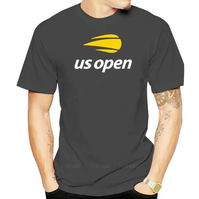 Mens brand fashion tshirts Summer Tee-shirts US Open Tennis Fan T Shirt unisex O-neck short sleeve T-shirt male casual top