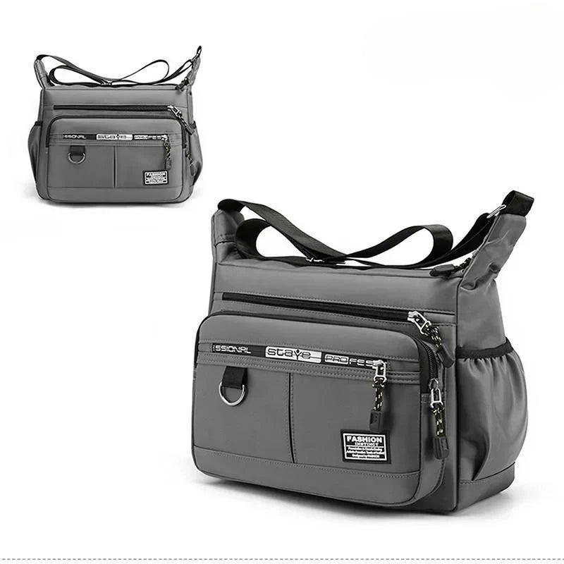 Men Oxford Messenger Bags Crossbody Bag Waterproof Bags Multifunction Briefcase Travel Work Handbags with Adjustable Strap