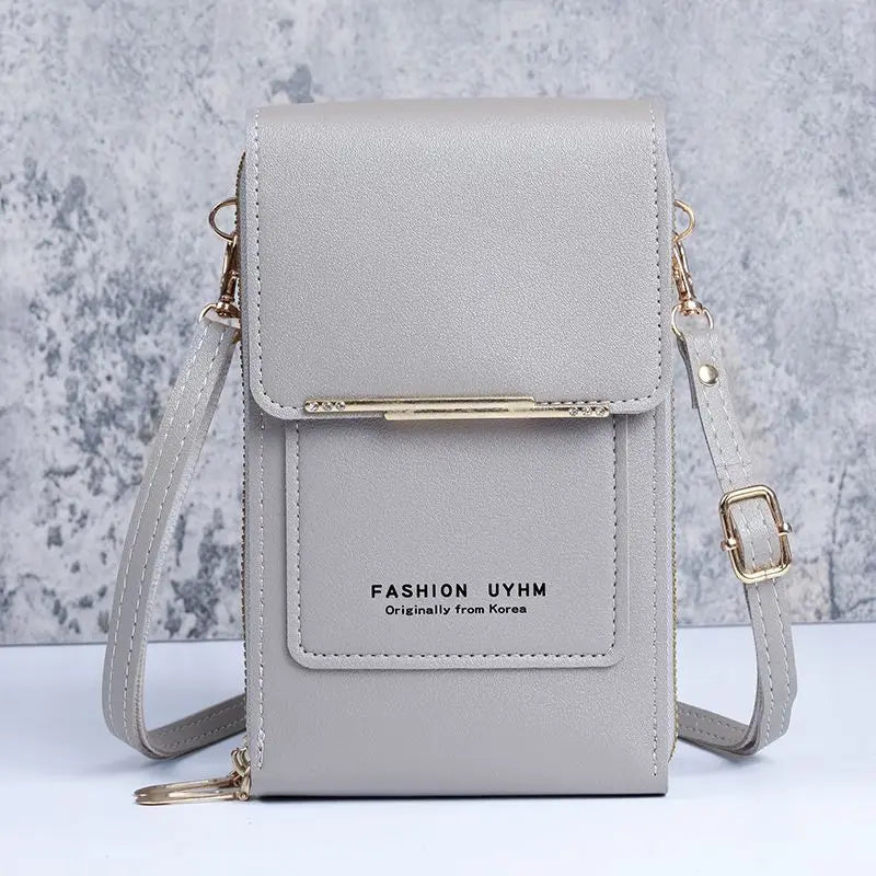 Fashion Handbag Bag of Women Soft Leather Women's Bag Small Wallets Touch Screen Cell Phone Purse Crossbody Shoulder Bag