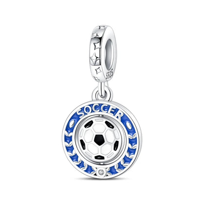 Passionate 925 Silver Dumbbell Badminton Soccer Sport Charms Beads Fit Pandach 925 Original Bracelet DIY Jewelry Graduation Gift