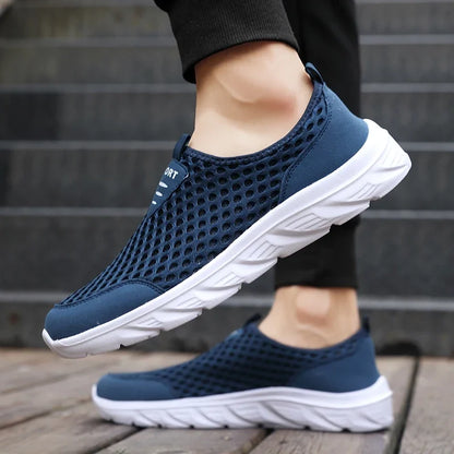 YRZL Man Sneakers 2024 Hot Sale Breathable Mesh Flats Comfortable Soft Sole Running Shoe High Quality Casaul Sport Shoes for Men