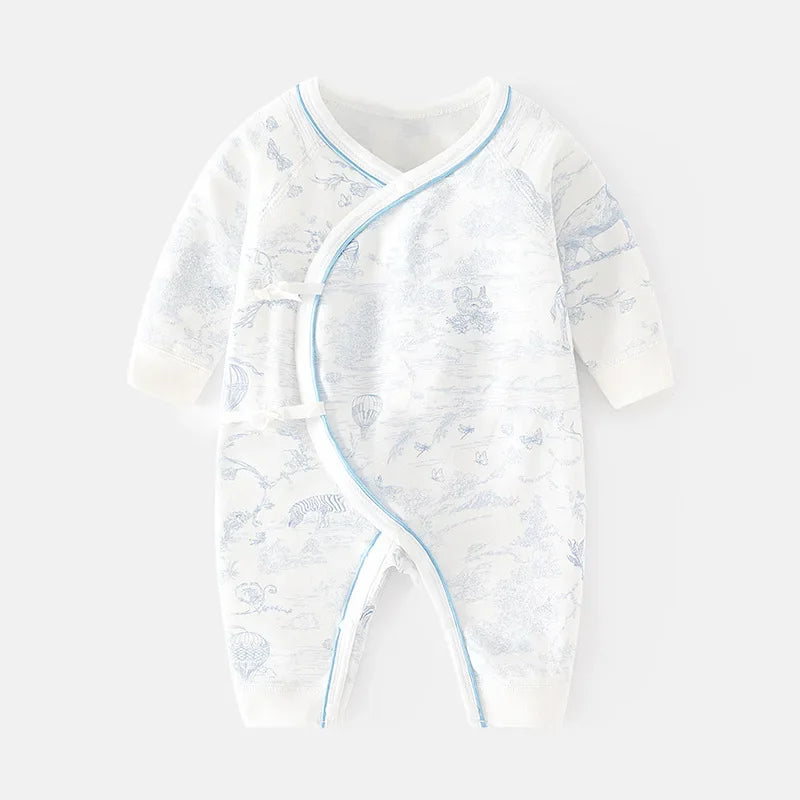 Baby Romper Cotton 0-6M Spring Autumn Fresh Print Soft Newborn Infant Jumpsuit Casual Clothes for Girls Bodysuits Boy Sleepsuits