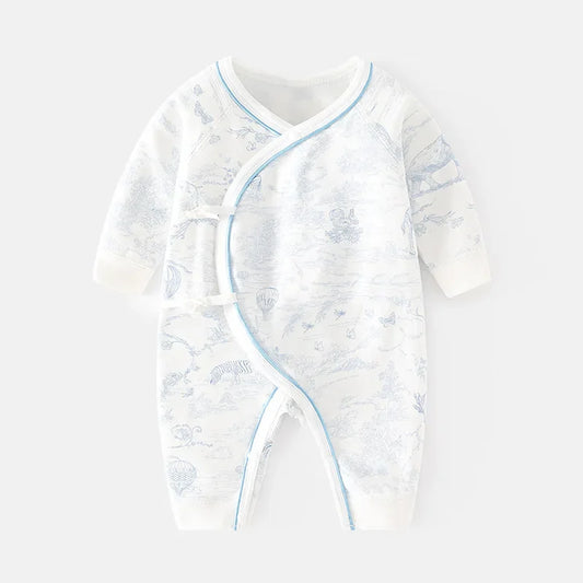 Baby Romper Cotton 0-6M Spring Autumn Fresh Print Soft Newborn Infant Jumpsuit Casual Clothes for Girls Bodysuits Boy Sleepsuits