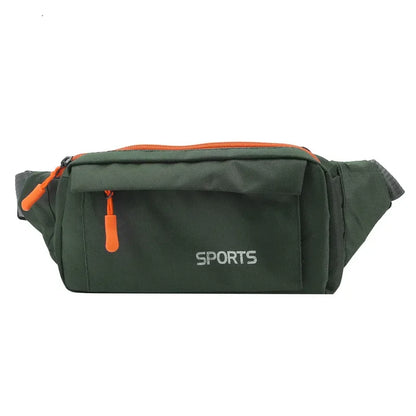 Men's Breast Package Waterproof Outdoor Sports Bag Oxford Pouch Korean-style Waist Bag Fanny Pouch Crossbody Male Banana Bag