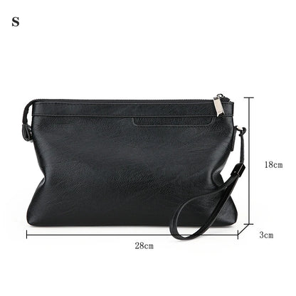 Fashion Brand Design Business Clutch Bag High Quality PU Leather Envelope Bags Casual Travel Men's Wallet Cell Phone Pocket