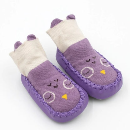 Toddler Indoor Sock Shoes Newborn Baby Socks Winter Thick Terry Cotton Baby Girl Sock with Rubber Soles Infant Animal Funny Sock