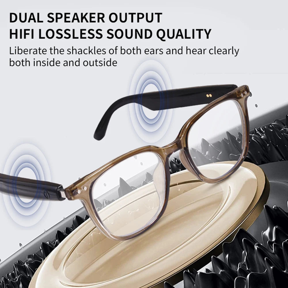 Bluetooth Glasses Photosensitive Color Change Sunglasses Headphone Voice Assistant Fashion Glasses For Men and Women