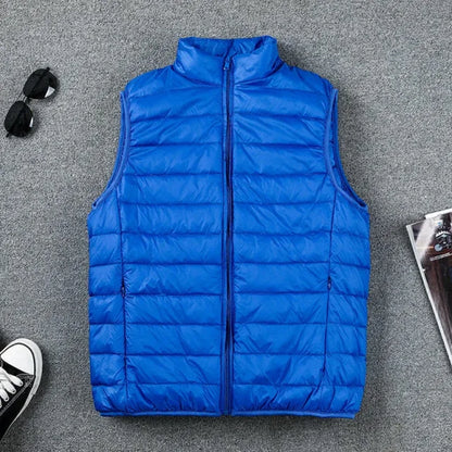 Winter Men Duck Down Vest 2023 Coat Ultralight Sleeveless Puffer Vest Jacket ultra thin warm lightweight down jacket Waistcoat