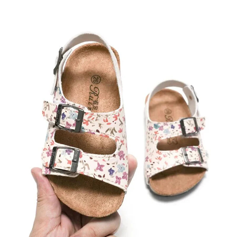 Children's Elastic Clogs Boys and Girls Sandals Slippers Soft Bottom Non-slip Toddler Casual Open-toe Flat Sandals