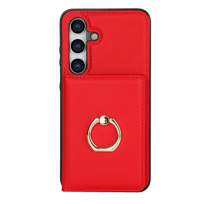 Wallet Case with Card Holder, 360° Rotation Ring Kickstand Magnetic Clasp for Samsung Galaxy A55/A35/A25/A12/A15/A54/A14/A73/A53