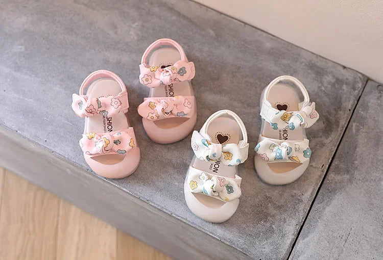 Girls Sandals Baby Baotou Toddler Shoes Girls Princess Shoes Soft Sole Girls Baby Shoes