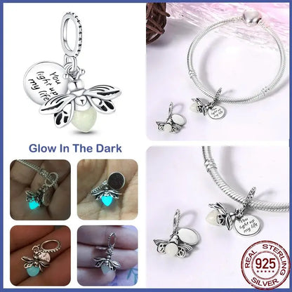 New in S925 Sterling Silver Ocean Collection Charm Will Shine Beads Fit Pand Bracelet DIY Pendant Woman Jewelry 2023 Hot Sale