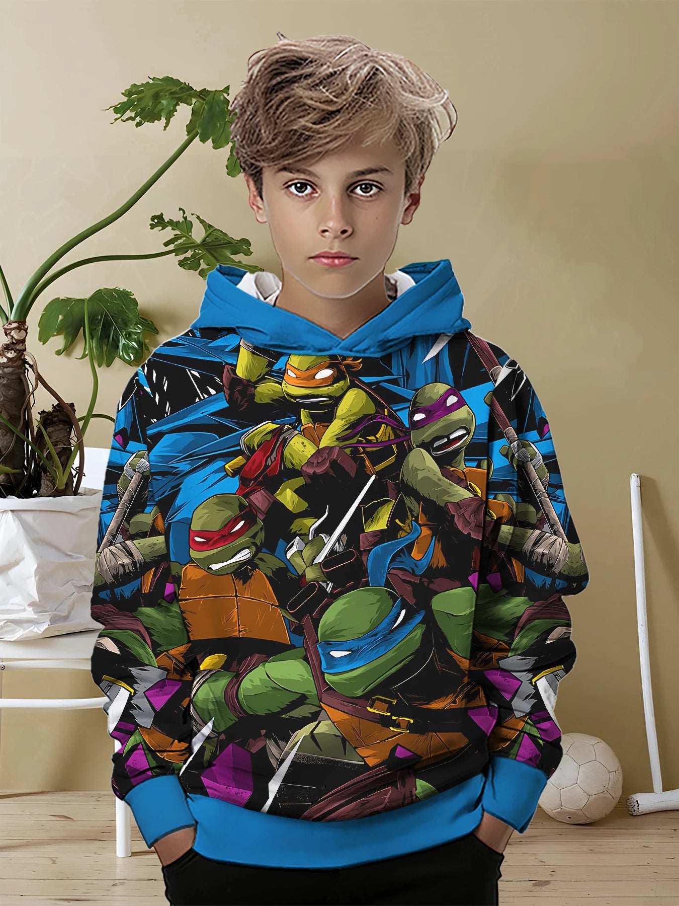 Teenage Mutant Ninja Turtles 3D Print All Seasons Children Casual Sweatshirt Cool Pullover Tops Unisex Clothes Boy Girl Hoodies