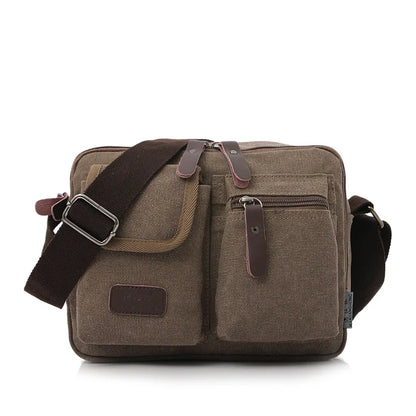 2024 New Canvas Bag Men's Shoulder Bags Retro Casual Messenger bag Outdoor travel men bag bolsos de hombre crossbody bags sac 가방