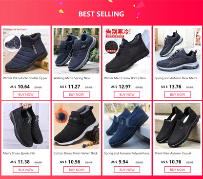 Men's Spring New Casual Running Shoes Sports Tennis Shoes Soft-soled Ultra-light Student Delivery Shoes