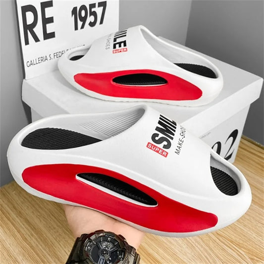 Men's slippers massage sandals man summer beach shoes Thick Bottom Unisex Soft Slipper sneakers EVA Non-slip women home slipper