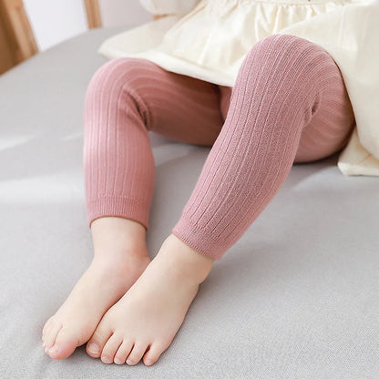 Spring Autumn Baby Pants Newborn Girls Leggings Soild Color Cotton Ribbed Pants Kids Children for Baby Girls Boys