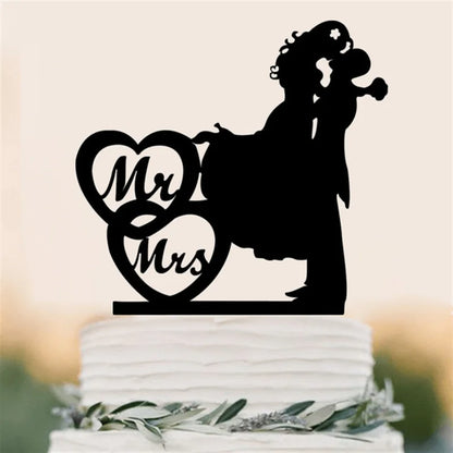 Wedding & Engagement  Birthday Cake Topper ,   Bride & Groom  Boy & Girl   Party  Anniversary