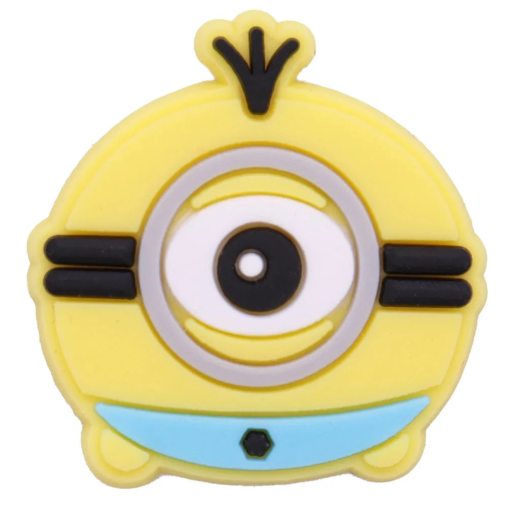 1-8PCS Miniso Disney Cartoon Toy Story Minions Monsters, Inc PVC Shoe Charms Garden Shoes Ornaments Slipper Accessories Kid Gift