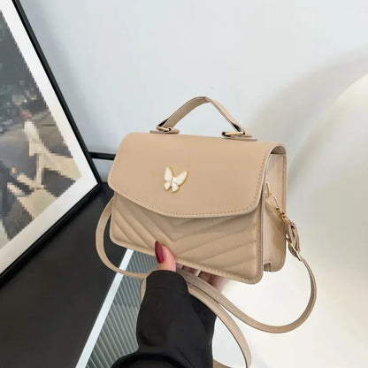 PU Versatile and Fashionable Portable Small Square Bag Single Shoulder Crossbody Bag Luxury Designer Handbag Bolsas De Mujer